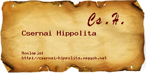 Csernai Hippolita névjegykártya